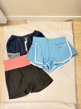 Light Blue Women's Athletic Shorts - Comfort Running Shorts